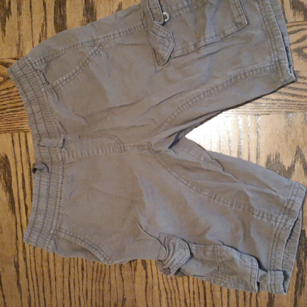 Boys gray cargo shorts